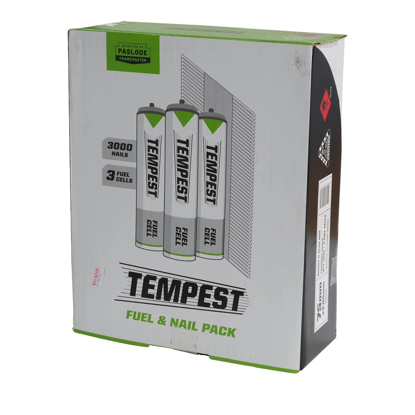Paslode® Tempest Framing Nails Galvanised | 3000 Nails + 3 Fuel Cells