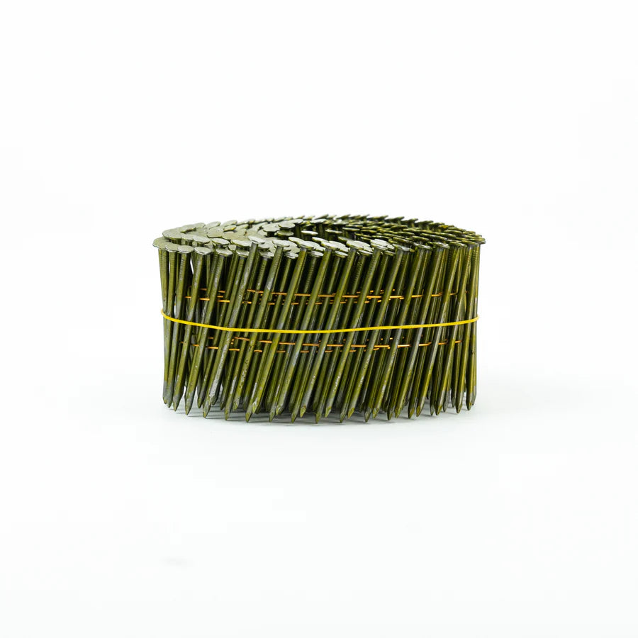 [90mm X 3.2] 15° Coil Nails – Smooth Shank For Frame & Truss