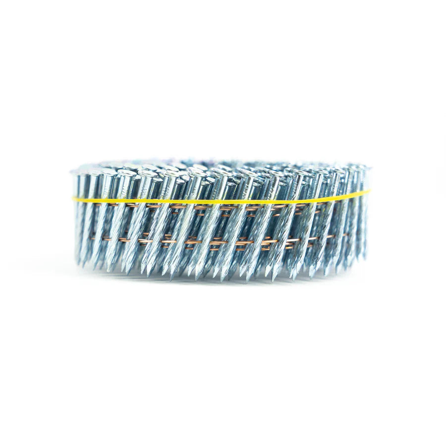 15° Wire Collated Hardened Coil Nails – Screw Shank