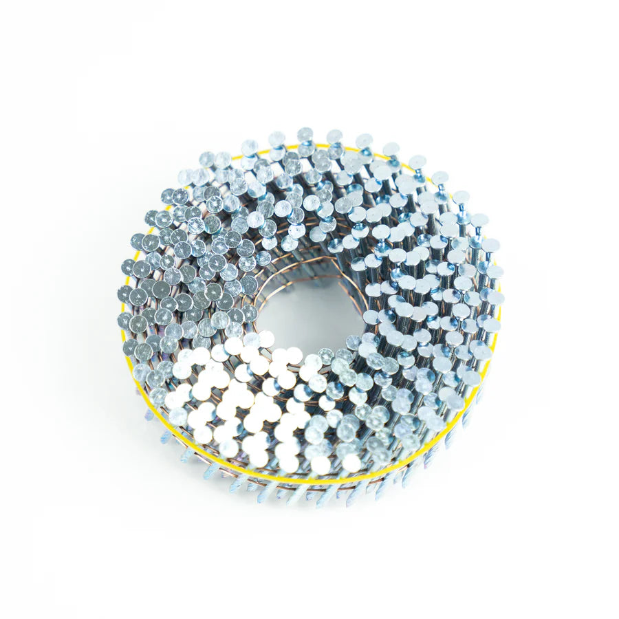 15° Wire Collated Hardened Coil Nails – Screw Shank