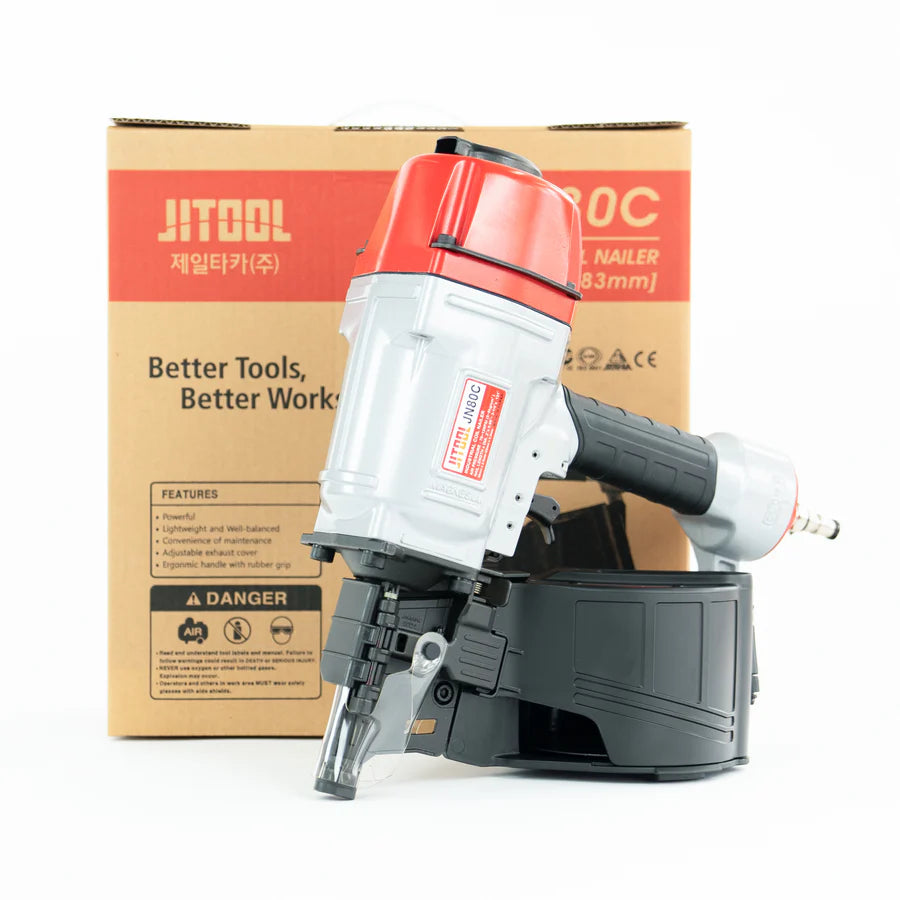 Jn80c 2.5 – 3.3 Gauge Industrial Coil Nailer 45-80mm