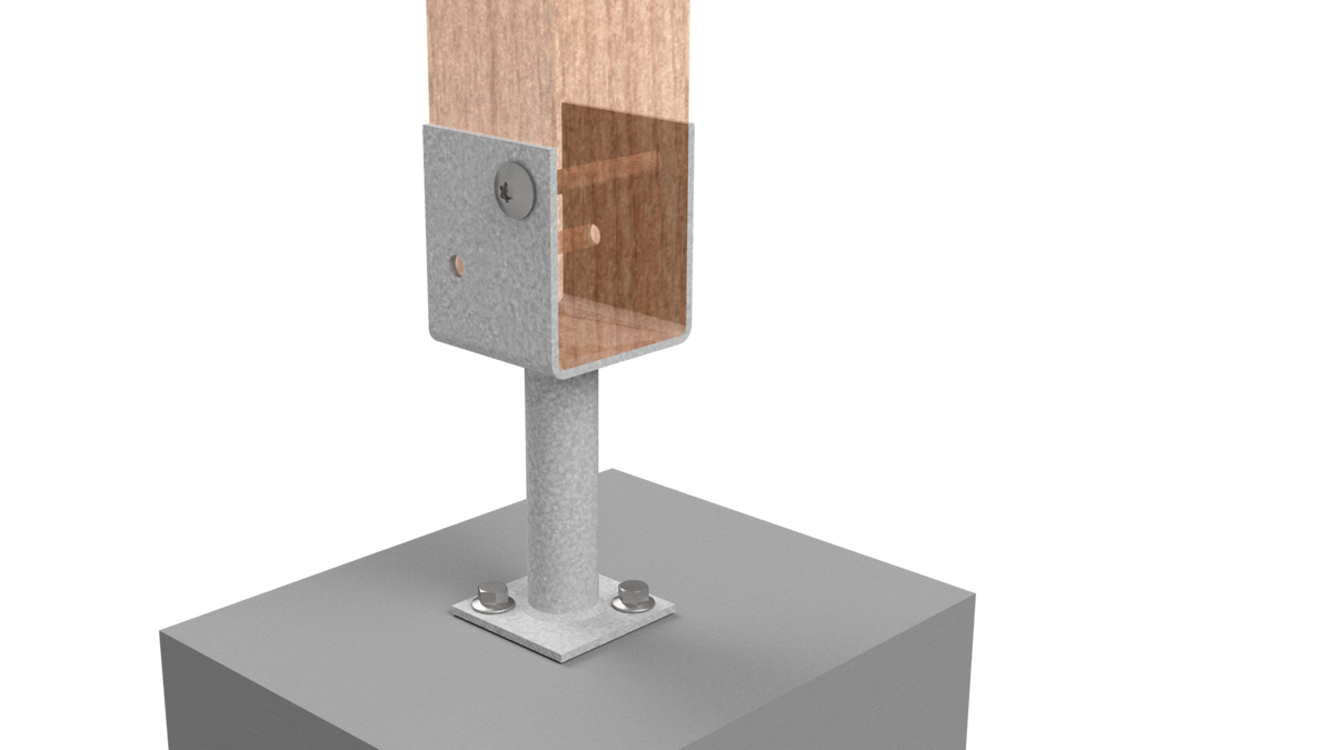 Zinc-Nickel Coated VUEBOLT Post Support Bolts