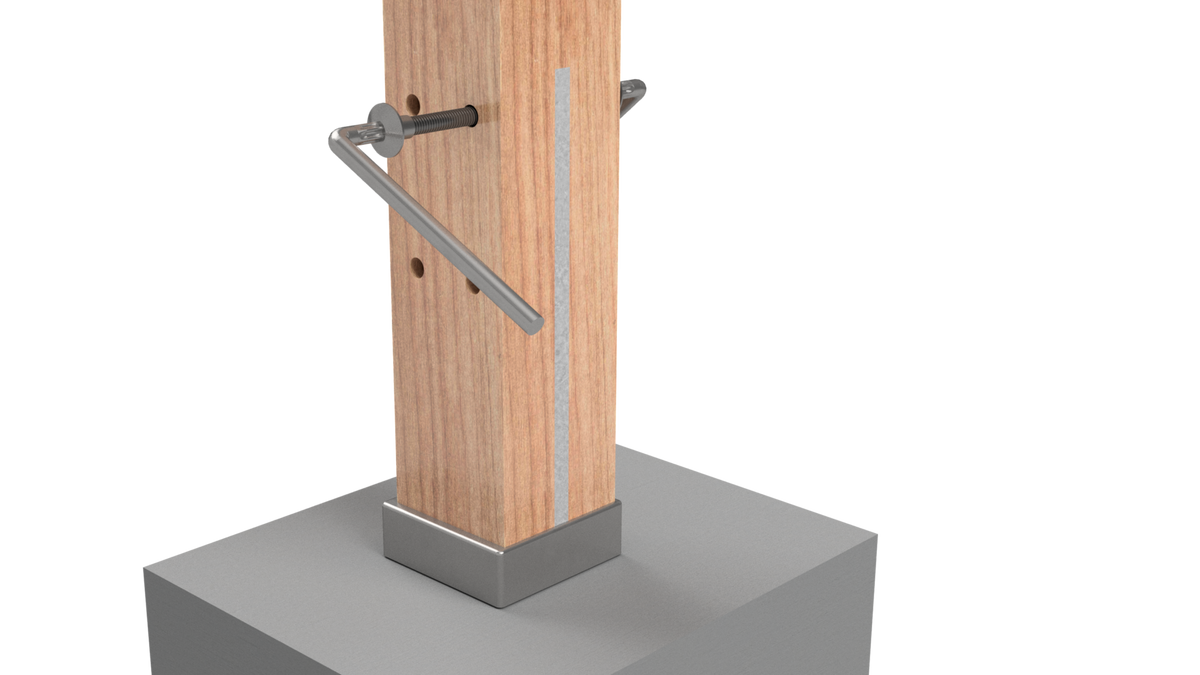 Zinc-Nickel Coated VUEBOLT Post Support Bolts